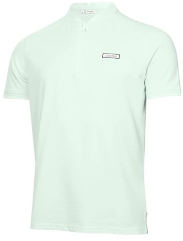 Calvin Klein Mens Denton Blade Collar Polo Shirt - Light Jade - M