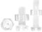 Qrity 20 Pezzi Viti Bulloni e Dadi Kit M6x20mm Viti a Croce, M6 Dadi Esagonali, Plastica Acrilica Trasparente Viti e Dadi in Kit, per Macchinari, Elettronica