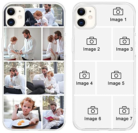 ZhuoFan Personalisierte Handyhülle für iPhone 11 6,1, Personalisiert Hülle mit Selbst Gestalten Foto Bild Schutzhülle, Durchsichtig Silikon Stoßfest Individuelle Case für iPhone 11