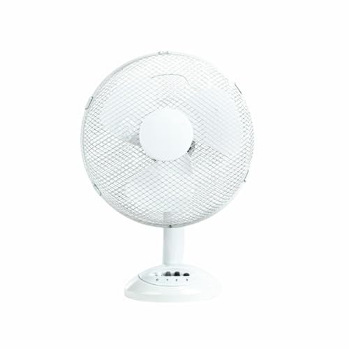 12-Inch Desk Fan with Oscillation - Quiet, Energy-Efficient, and Portable Cooling for Home & Office