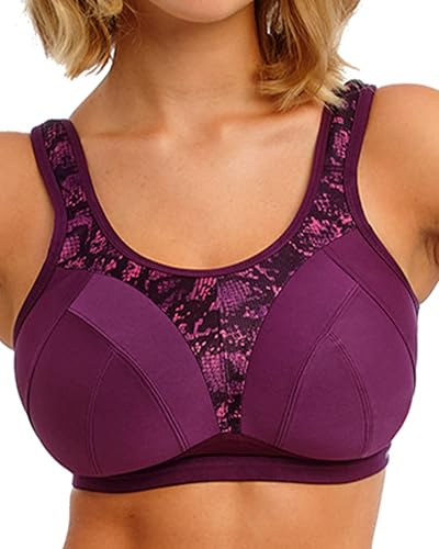 Freya Women's Dynamic Non Wired Sports Bra, Viper, 34FF