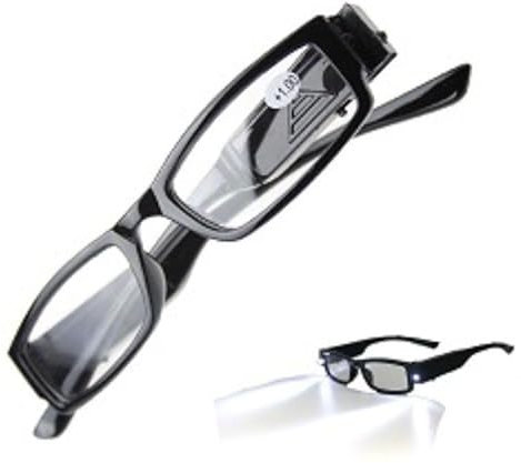 AILISK Sandsberg Fokus einstellbare Brille Lesebrille Unisex(Schwarz,Regulär)
