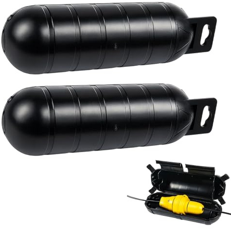 2 Stück Schwarz Wasserdichte Kabelbox Outdoor 13x6cm, Abnehmbarer Kabelbox Wasserdicht, Kabelschutz Aussenbereich, Wasserdichte Box Steckerschutz Aussen Wasserdicht für Drinnen Draußen Camping