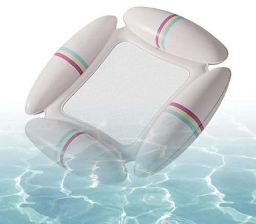Pool-Schwimmhilfen | Aufblasbarer PVC-Sessel - Ergonomische Kopfstütze - für Herren Damen Sommer Wasser Sport See