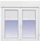 Ventanastock Aluminio 1000x1155 Practicable Oscilobatiente Con Persiana de PVC 2 hojas