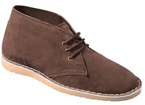 Pegasus Men's Men's Classic Suede Desert Boots, Standard Fit Comfortable Casual Ankle Chukka Boot