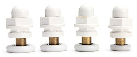 Tutoy 4pc partialité Douche Bain Porte Rouleaux Coureurs Roues poulies - 19MM