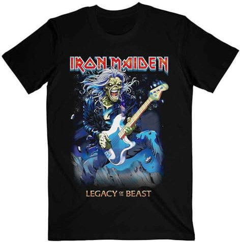 Iron Maiden 'Eddie On Bass' (Black) T-Shirt (xx-Large)