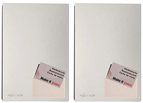 Pagna Unterschriftsmappe, 20-teilig, mit Color-Einband und dehnbarem Rücken (2X Silber)