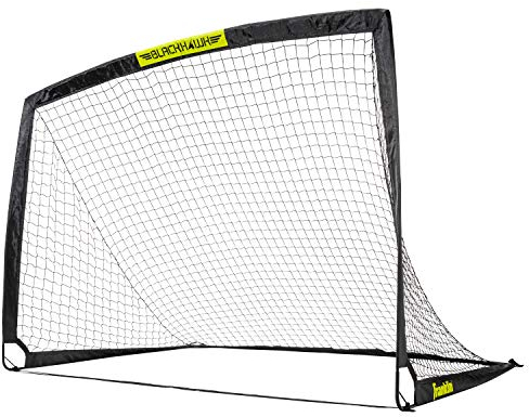 Franklin Sports Blackhawk tragbares Fußballtor, zusammenklappbar, für drinnen und draußen, einfache Aufbewahrung, 1,8 x 1,2 m