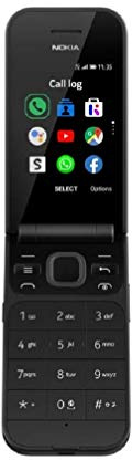 Nokia 2720 2.8-inch 4G UK SIM-Free Feature Phone with Google Assistant (Single-SIM) - Black (Renewed)