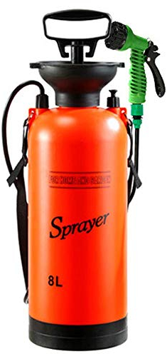 Botella de pulverizador de jardín, Mini césped Multifuncional Manual de riego de jardín Pulverizador neumático Aspersor Equipo agrícola(8L)