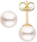 Jobo Damen-Ohrstecker aus 14 Karat 585 Gold mit Akoya Perlen 6,5 mm