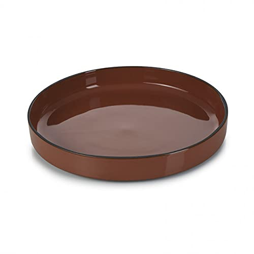 Revol – Gourmet-Teller mit Charakteren, 23 cm, Zimt, Farben – Größen – H 3,3 x Ø 23 cm