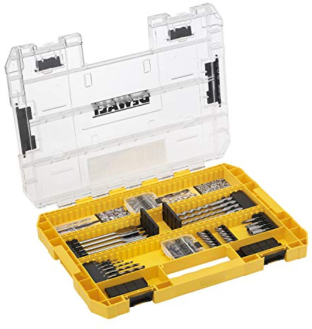 DeWalt DT70762-QZ TOUGHCASE 85-Piece Set - Concrete and Metal Drill Bits and Screwdriver Bits - for SDS-Plus Drill-Driver and Perforator