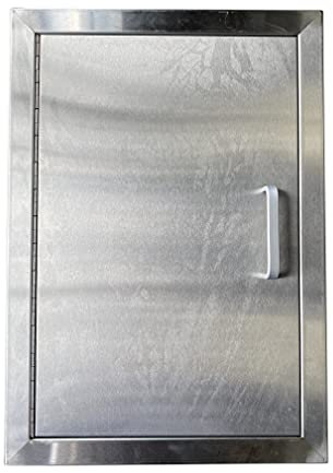 SunshineBBQs Single Outdoor BBQ Kitchen Stainless Steel Door 20 x 14 (50.8cm x 35.5cm) Approx