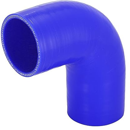 X AUTOHAUX Universel Voiture 57mm 2.25 ID 90 Degré Coupleur Silicone Tuyau Bleu