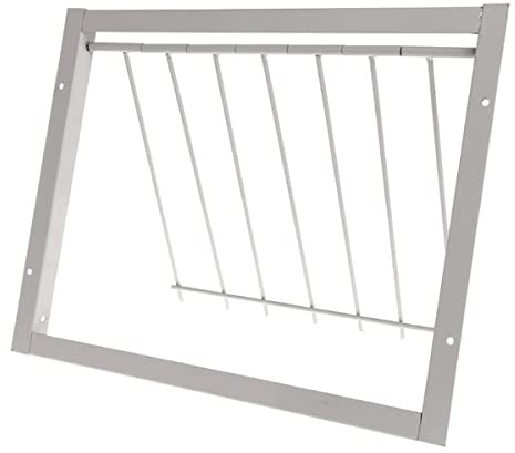 Cunguv Pigeon Trap Doors Pigeon Loft Door Pigeon One Way Entrance Door Iron T Bars Frame Window Bird Cage Door(12 * 10 inch)