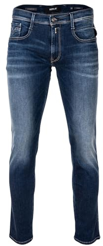 Replay Herren Jeans Anbass Slim-Fit mit Power Stretch