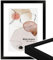 WANDStyle Bilderrahmen A3 Schwarz, DIN A3 Bilderrahmen Holz Modern 42x30 cm, hochwertiger Holzbilderrahmen, Posterrahmen zum Aufhängen, Rahmen 30x42 cm, Fotorahmen H960 - Made in Germany