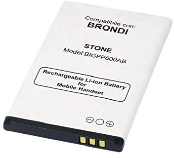 Move Batteria SPECIFICA per BRONDI Stone Liion 3.7V 950 mAh Sostiuisce Perfettamente: [Model:BIGFP600AB] ATTENZIONE: Controllare Che Il CODICE Prodotto COINCIDA con Quello della Batter
