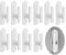 Grevosea 10 Pieces Blind Cord Winder Safety Hooks and Holder - Adhesive Wall Hook Wrap Cleats for Children Proofing in Home Office Window Blinds Curtains Sun Shades Ropes - White
