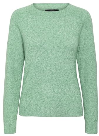 VERO MODA Pull pour Femme, Vert Vif, S