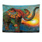 Ulticool - Elefant Sonne Boho Bohemian - Wandbehang - 200 x 150 cm - Großer Wandteppich - Poster - Zubehör Tapestry Paravent Vorhang für Bettdecke