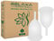 Relaxa Soft & Easy to-Use Reusable Large Menstrual Cups Premium Quality Lasts for 12 Hours with Storage Pouch - Leakproof & Comfortable Feminine Hygiene Period Cups for Women (Pack of 2)