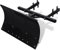 WIFESE Schneeschild 80x44 cm für Schneefräsen Schneeschieber Schneeschaufel Auto Schneefräse Snow Shovel Schneepflug Schnee Räumschild Schneeräumer 5 Winkeln Einstellbar Stahl Schwarz