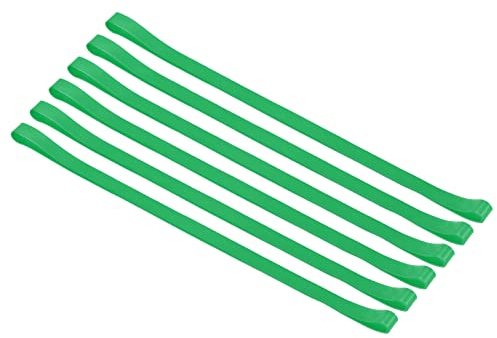 PATIKIL Towel Bands, 6 Pack Elastic Elastic Beach Chair Towel Clips Windproof Towel Holder Silicone Rubber Bands Straps for Beach Pool Cruise Chairs, Green