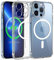 Qasyfanc Protezione Fotocamera Cover Magnetica per iPhone 13 Pro Max 6,7 Pollici, Compatibile con Magsafe Ricarica Wireless Protettiva Antigiallo Antiurto Custodia iphone 13 Pro Max (Trasparente)