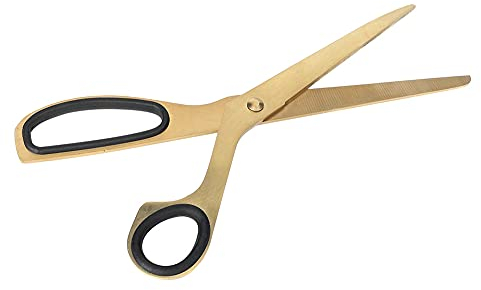 Gold and Black Scissors Hay Florist Paper Flat Simplified Modernity Black and Golden Stainless Cutting Tools Steel Scissors Home Decoration Supplies