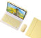 KMXDD iPad 9th Generation Keyboard Case Mouse iPad 8th 7th Generation iPad Air 3rd Gen iPad Pro 10.5 inch Keyboard Case Color Keys Removable Bluetooth Keyboard (Yellow)