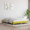 MNISDFL Bett kopfteil Bodenbett Schlafzimmer möbelEinzelbett Bettgestell Grün 160x200 cm Stoff
