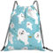 Rucksack mit Kordelzug, Unisex-Strangtasche, Sport-Turnbeutel, lässiger Tagesrucksack, Kordelzug-Sackpack, niedliche lustige Robben