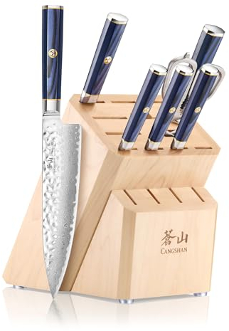 Cangshan KITA Series Cuchillos (KITA-503862, juego de bloques de 8 piezas)