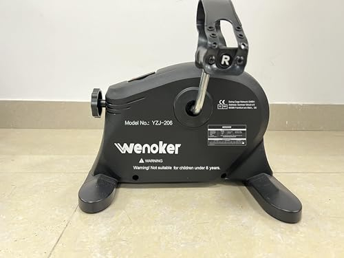 Wenoker Pedaltrainer PRO Set, Mini Bike Heimtrainer mit Magnetbremssystem, Arm- und Beintrainer/Minifahrrad/Bewegungstrainer für Senioren mit LCD-Bildschirmanzeige