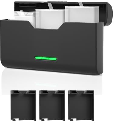 Fututech 3-en-1 Chargeur Rapide pour GoPro 11 10 9 8 7 6 5 Type-C Hub de Chargement de Batterie pour Caméras d'action Accessoire