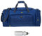 Sporttasche Damen Herren Trainer XL 69 cm 55 L Nassfach Reisetasche Schuhfach Sport Fitness Sauna Gym Bag Tasche sehr groß 1244 + Trinkflasche (Dark Marine Blue (blau))