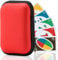 mwellewm Playing Cards Case for UNO, Card Game Case, Practical Playing Card Game Box Holder Storage Box (Red)