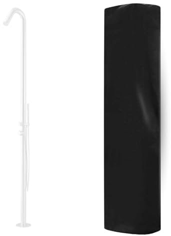 RUBINETTERIA Custodia Protettiva Doccia Esterna Impermeabile Antivento Rivestimento Anti UV (Custodia per Colonna Doccia Leccio)