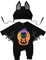 MNAWR Baby Musselin Hose Neugeborene Jungen Mädchen Halloween Cartoon Drucke Cosplay Strampler Säuglingskostüm Overalls Hut Outfits Kinder Pyjama Einteiler (Black, 0-3 Months)