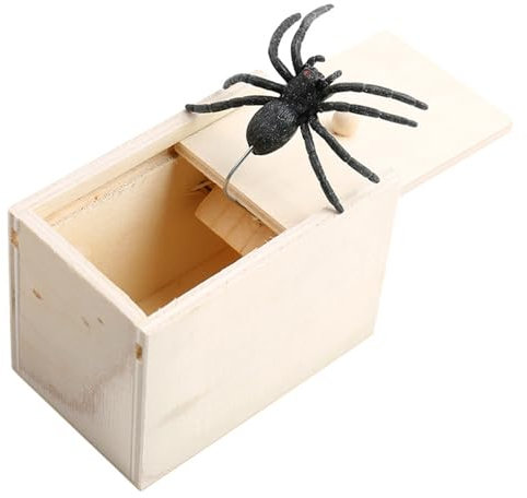 SUNZWO Spinnen-Überraschungsbox, Scherzartikel für Kinder und Erwachsene, Lustige Erschreck-Box