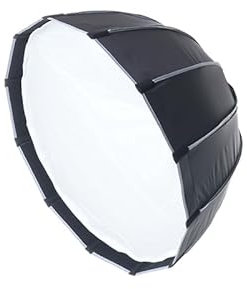 REFLEX CAMERA 45cm Deep Parabolic Softbox Diffuser Kit Professional-Grade Lighting, Versatile for Video/Photography, Easy Setup, Soft Even Illumination, Ideal for Studio Photos