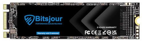Bitsjour SSD M.2 2280 de 128 GB, NGFF, SATA III, 6 GB/s