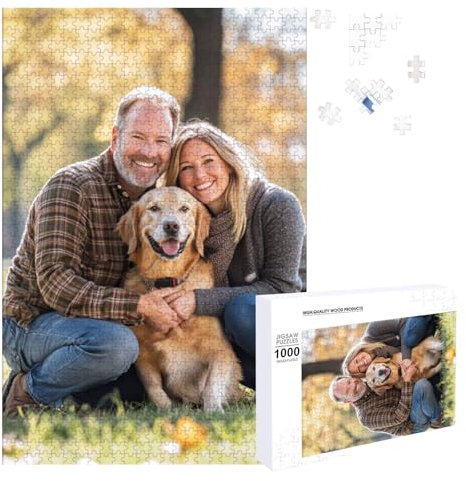 Personalised Jigsaw,Personalised Jigsaw Puzzles 1000 Pieces for adults,Custom Puzzle with Your Own Photo,Wooden Puzzle Gift Wedding,Birthday,Valentine's Day