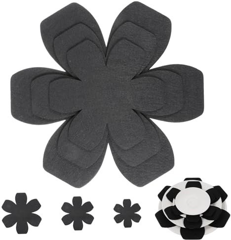 JIYIN Pot and Pan Protectors Set, 6-Pack in 3 Sizes Felt Pan Protectors for Stacking, Non-Slip Felt Pans Cookware Separators Pot Protector Ideal for Stacking and Protecting Pots and Pans (Gray)