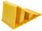 MUCKLILY 1Stk Dreiecks schräge Pads sparkasten plastikkeil Kunststoffkeil Parkblock reifenwiege Rad Auto sperren Anhängerkupplung manuelle Winde Reifenblock Reifenstützkissen Sport Yellow