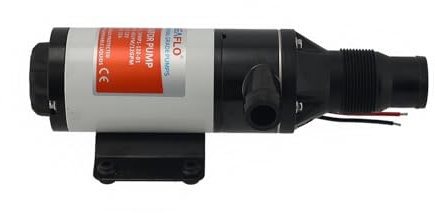 wellenshop 12 V Zerhacker/Fäkalienpumpe, Schmutzwasserpumpe, Schwarzwasser - Pumpe, WC Hebeanlage, selbstansaugend, 2700 L/h, 60 cm Saughöhe, für Boot, Camper, Wohnmobil & Wohnwagen